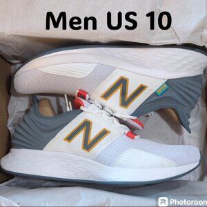 NWT New Balance Men Size US 10 Fresh Foam Roav  White Grey Habanero MROAVCH